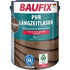 Baufix PUR-Langzeitlasur, 5 Liter, Holzlasur