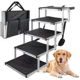 Petigi Hundetreppe klappbar 5 Stufen 70 kg