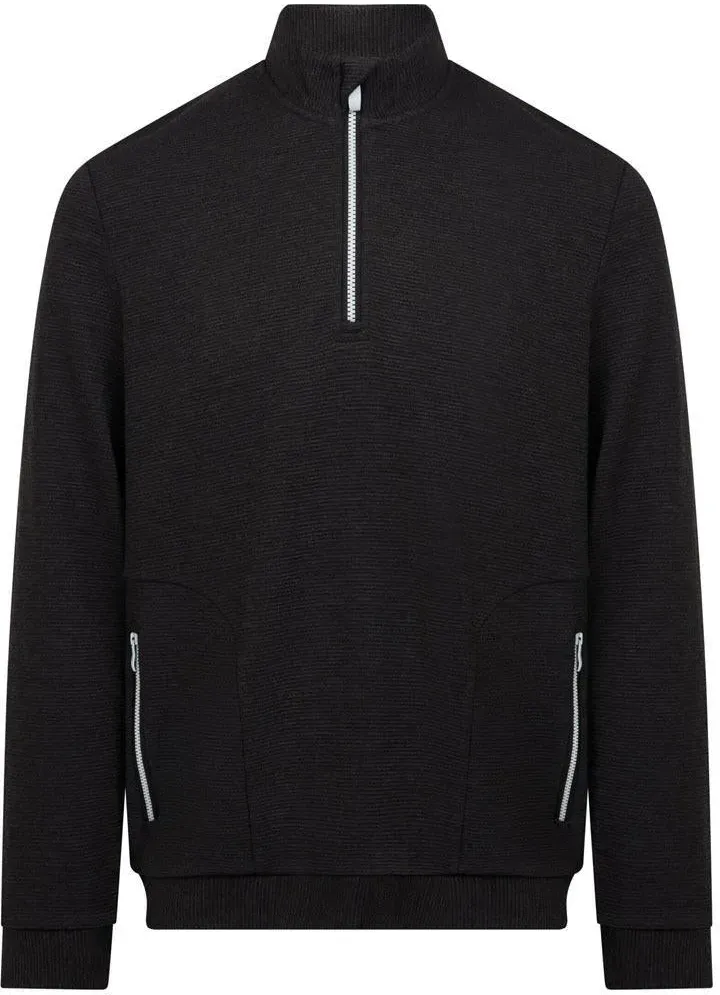 Penguin 1/4 Zip Mixed Media Heritage Herrenpullover Navy - L