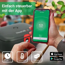 heatsbox Faitron HeatsBox Go, Elektrische Lunchbox, Akku, App, 100 W, 925 ml - Grau
