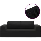 vidaXL Sofahusse 2-Sitzer Schwarz 100% Polyester