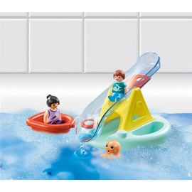 Playmobil 1.2.3 Badeinsel mit Wasserrutsche 70635