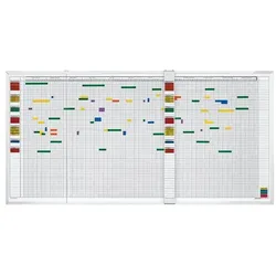 magnetoplan Aktivitätenpl 5Tage 30 Mitarbeiter 1500x450 mm