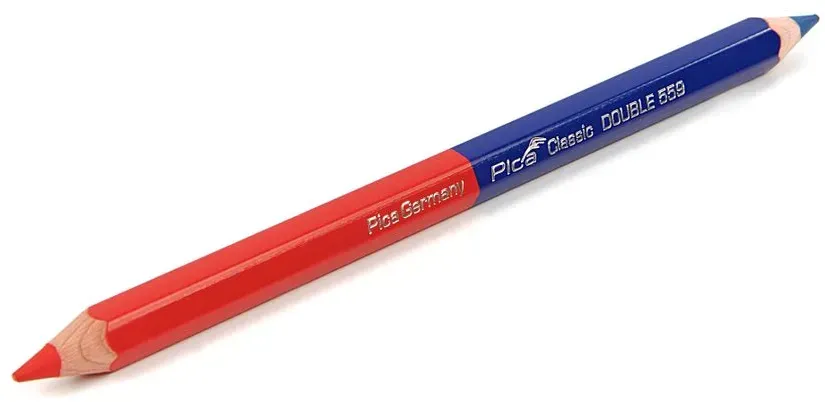 Pica 559 Doppelter Bleistift rot/blau 17,5 cm