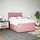 vidaXL Boxspringbett mit Matratze Rosa 140x200 cm Samt