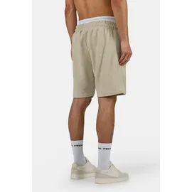 Pegador Shorts "Libco Structured Knit Shorts", Herren, Gr. S, N-Gr, khaki beige warm weiß, Web, Obermaterial: 70% Polyester, 30% Baumwolle, unifarben, regular fit ca. Mitte Oberschenkel, Hosen Shorts, Materialmix, regular fit