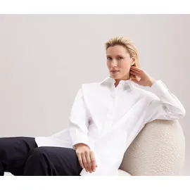 Seidensticker Hemdbluse 1/1 Kragen Uni Gr. L40, weiß,