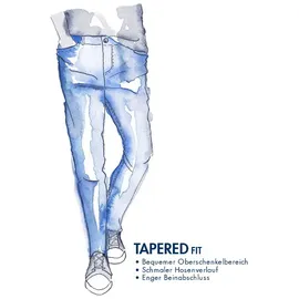 Pierre Cardin Herren Jeans mit 5-Pocket-Design, Dunkelblau, 36/32