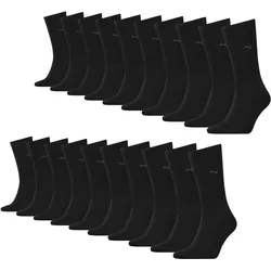 Business Socken 10 Paar weich Herren - Classic Socks SCHWARZ 43/46