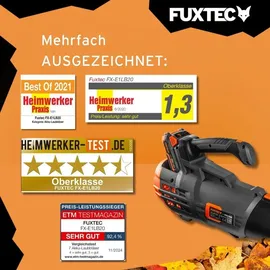 FUXTEC FX-E1LB20 inkl. 2 x 2,0 Ah + Ladegerät