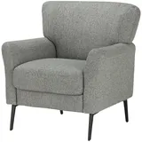 Schöner Wohnen Sessel Amadeo Webstoff 78 x 83 x 78 cm grau