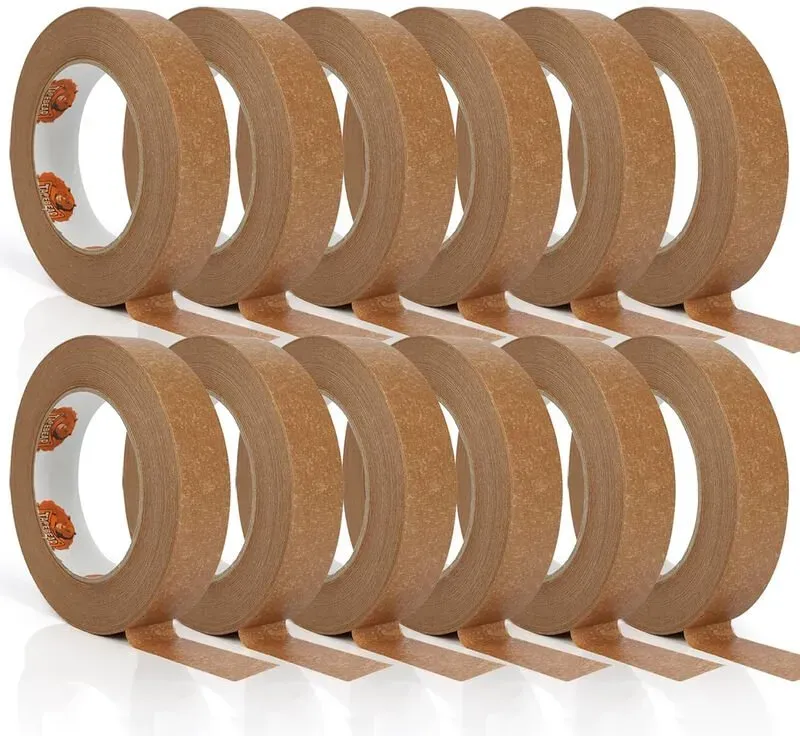 TapeBear Umweltfreundlicher Kraftpapier-Klebefilm, 24 mm x 50 m, 6 Rollen (6)