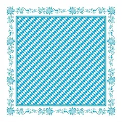 Mank Tischdecke Airlaid Bayern , 80 x 80 cm, 15 Stück - wasserabweisend - Rauten Ornamente