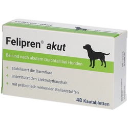 Felipren akut Kautabl.bei u.nach Durchfall f.Hunde 48 St Kautabletten