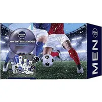 NIVEA MEN Adventskalender 2025 24 Türchen, Weihnachtskalender mit Pflegeprodukten für die Adventszeit, NIVEA MEN, NIVEA und Labello Produkte - Blau