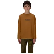 Napapijri S-new Box Logo Langarm-T-Shirt Braun 6