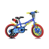 DINO BIKES Dino »Sonic«, 1 Gang, mit Stützrädern, Trinkflasche und Frontschild blau