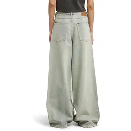 Element Weite Jeans ELEMENT "365 Wide", Damen, Gr. 28M, ash bleach wash, Obermaterial: 75% Walkfrottier, 25% Walkfrottier;, Jeans