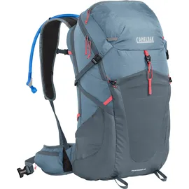 CamelBak Fourteener 30l+crux 3l Trinkrucksack Für Damen - Smoke Blue / Fiery Coral - One Size