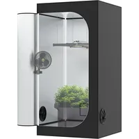 80x80x160 Deluxe 600D Black Zuchtzelt Gewächshaus Grow Box Growzelt Tent,Growbox,Growschrank Growzelt Zelt The Hookah: Ohne Sichtfenster 80x80x160 cm - Schwarz