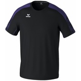 Erima Unisex Kinder EVO Star leichtes T-Shirt (1082407), schwarz/Ultra Violet, 164