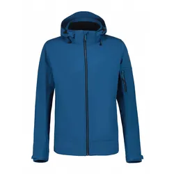 Softshelljacke ICEPEAK "H SOFTSHELLJACKE BARMSTEDT", Herren, Gr. 56, blau, Obermaterial: 100% Polyester, sportlich, normal, Langarm, Jacken