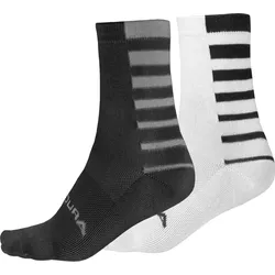 Endura Coolmax Stripe Socken (doppelpack) schwarz L-XL