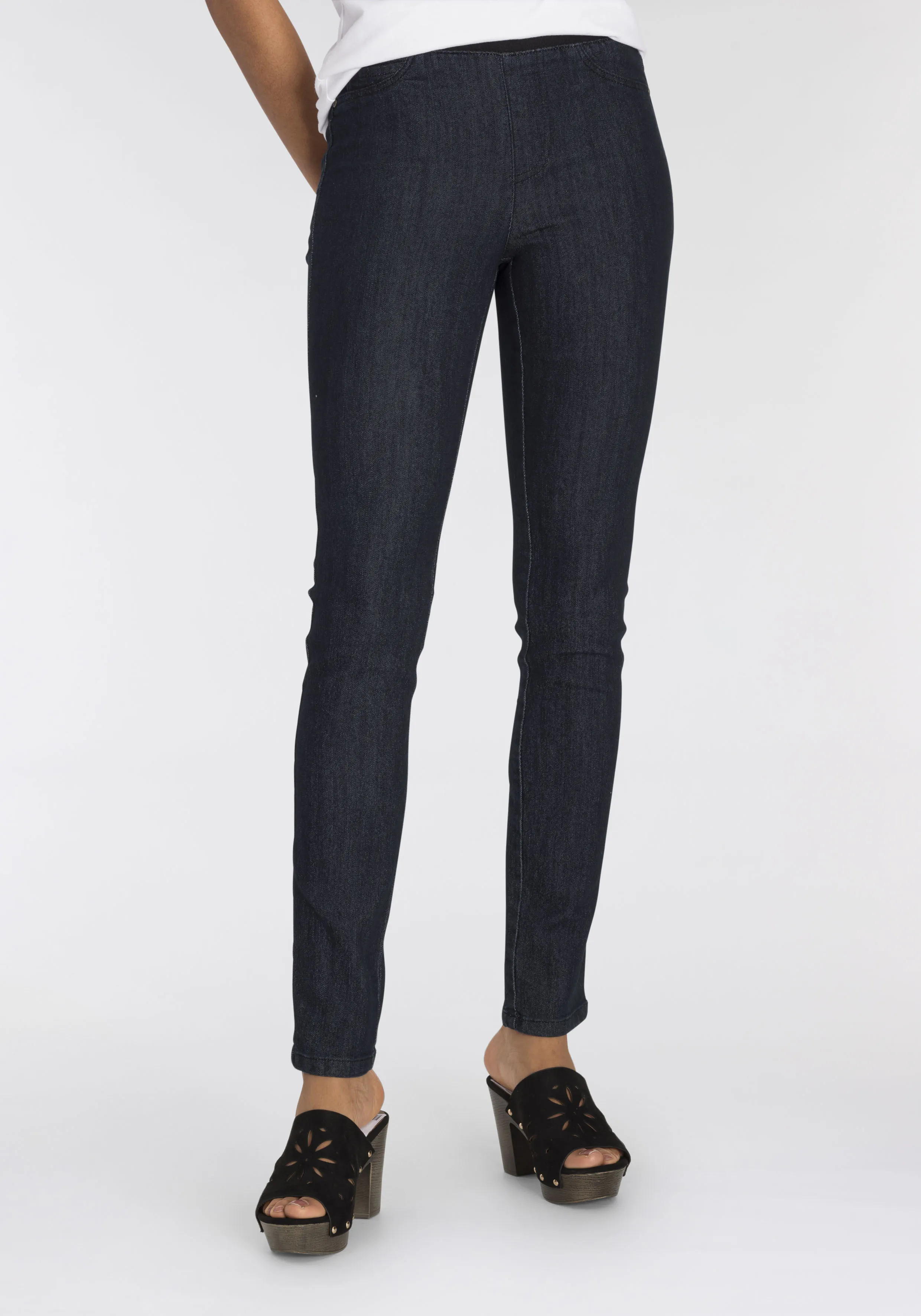 Arizona Skinny-fit-Jeans, Mid Waist Comfort-Stretch Arizona rinsed 80