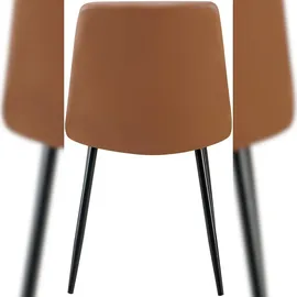 CLP Esszimmerstuhl Antibes Kunstleder dunkelbraun