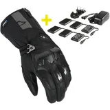 Macna Progress 2.0 RTX DL beheizbare wasserdichte Motorrad Handschuhe Kit, schwarz, L