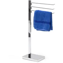 Relaxdays Handtuchständer freistehend Silber