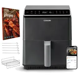Cosori CAF-P681S-KEUR DualBlaze, 12 Funktionstasten, 360Thermo IQ-Technologie