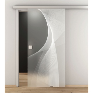 NOVADOORS Glasschiebetür »NOVA 634«, (BxH): 93,5 x : 205,8  cm - transparent