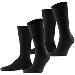 Falke Herren Socken Airport 2er 3er 4er Multipack in 39-40 2 Paar Schwarz