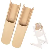 Beinpolster für Babystühle Stuhlbeineinlage für Kinderhochstuhl Babystuhl-Beinpolster Beinverlängerungspolster für Babystühle Kinderhochstuhl-Zubehör Baby Hochstuhl Kippschutz 2 Stück (Holzfarbe)