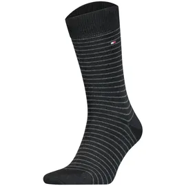 Tommy Hilfiger TH MEN SMALL STRIPE SOCK 2P Schwarz 43-46
