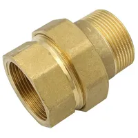 GENERAL FITTINGS Messing Rohr-Verschraubung 1 1/2' Zoll IG/AG dn