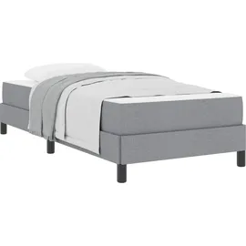 vidaXL Boxspringbett 100 x 200 cm Hellgrau