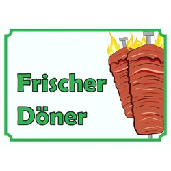 Frischer Döner Schild A4 (210x297mm)
