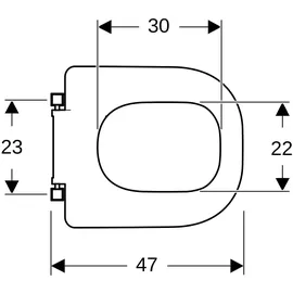 Geberit Renova Comfort WC-Sitzring Weiß