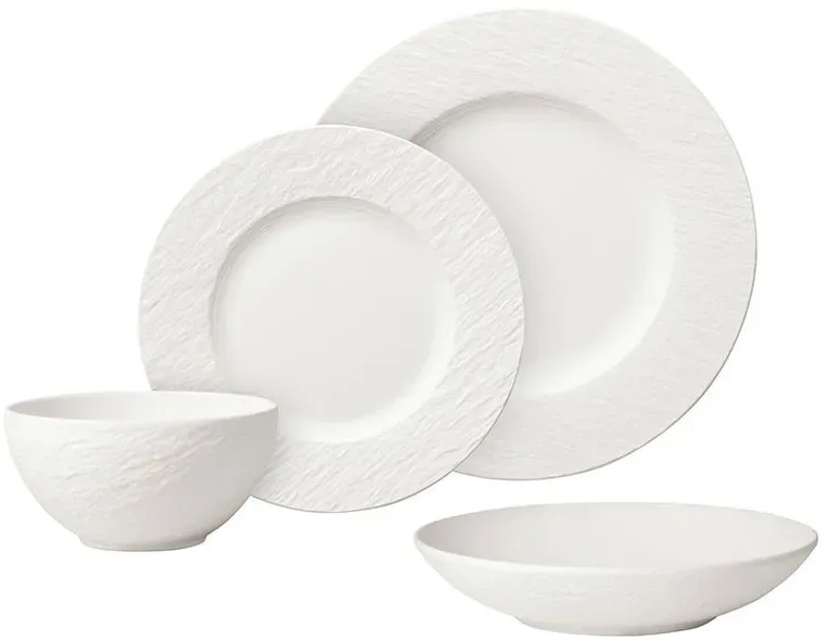 Villeroy & Boch Tafelservice 16-tlg. MANUFACTURE ROCK BLANC