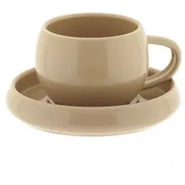 Almina Mokkatassen mit Untertellern 0,12 l Beige 12 St.