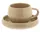 Almina Mokkatassen mit Untertellern 0,12 l Beige 12 St.