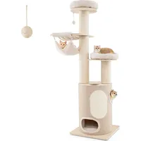 Costway Kratzbaum 58 x 154 x 48 cm braun