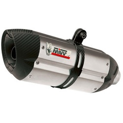 MIVV Suono Auspuffsystem mit EG-BE Edelstahl, Schwarz, Titan