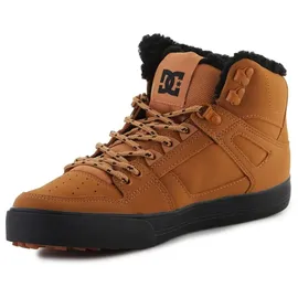DC Shoes Pure High-top WC Winter Sneaker, Wheat Black, 42.5 EU