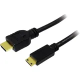 Logilink HDMI Anschlusskabel HDMI-A Stecker HDMI-Mini-C Stecker 100 m Schwarz