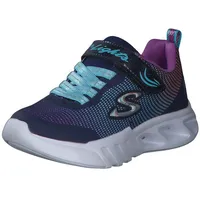 SKECHERS 303700l Sneaker, Marineblaues Netzgewebe mit mehrfarbigen - 28