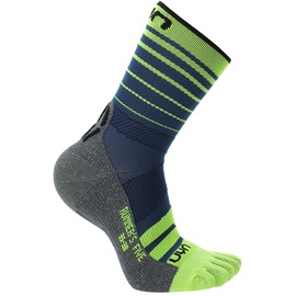 UYN S100318-A699 RUNNER'S FIVE Socks Herren Blue/Yellow Fluo 38