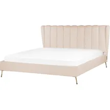 Beliani Miribel 180 x 200 cm Beige/Gold